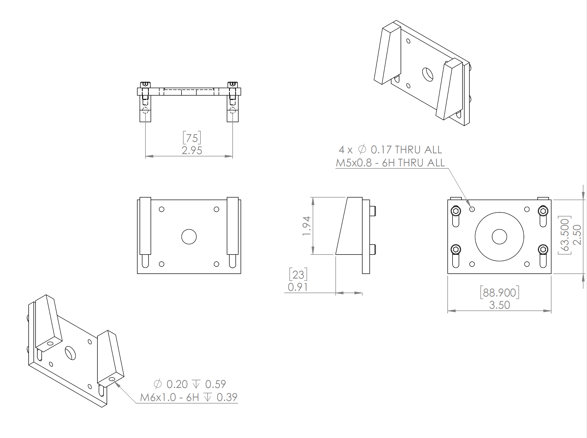NEMA 23 Adjustable Mounting Plate
