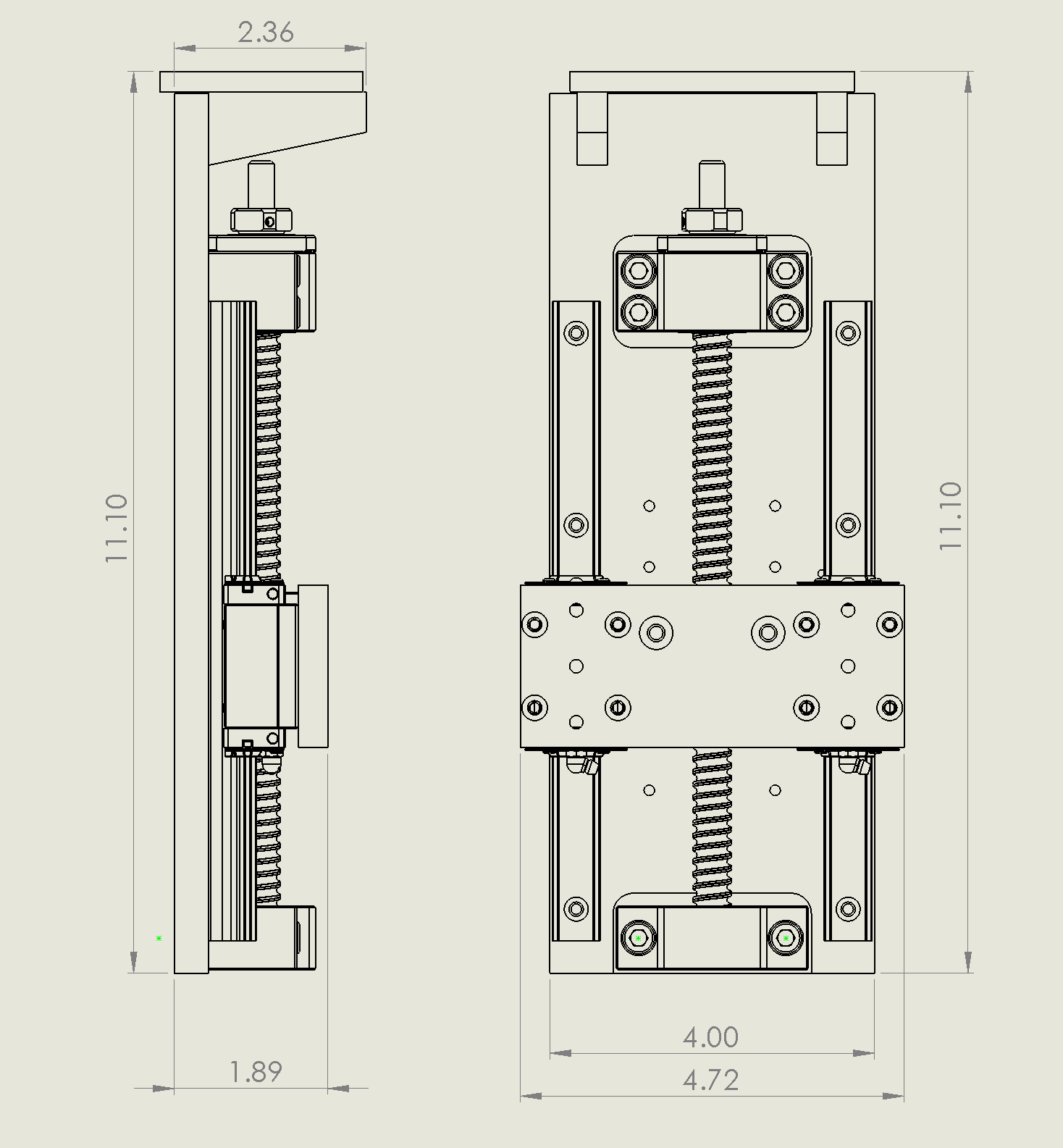 CNC Modular Z-axis linear actuator Plasma or Router
